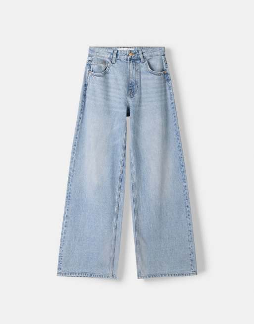 Bershka - Jean ample - Bleu moyen, 5 de 5
