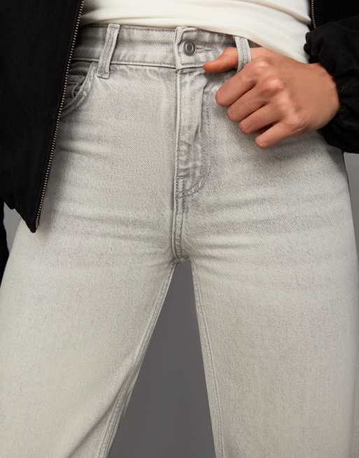 Bershka - Jean ample droit - Gris, 2 de 4