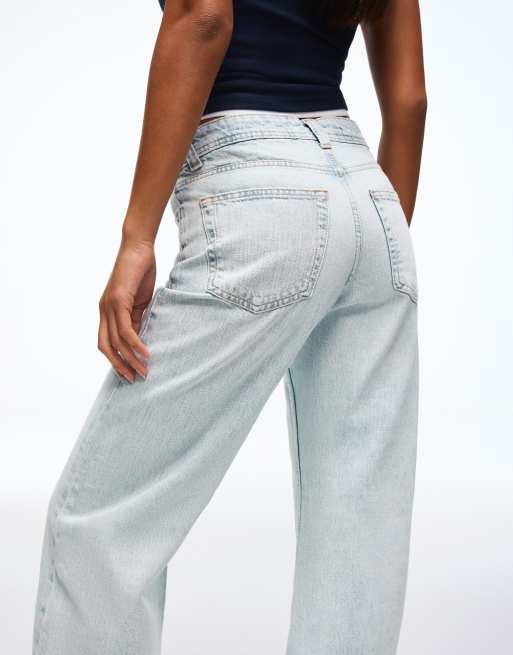 Bershka - Jean baggy - Bleu moyen, 2 de 4