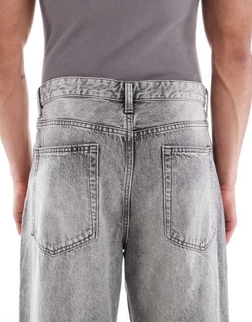 Bershka - Jean baggy - Gris, 4 de 5