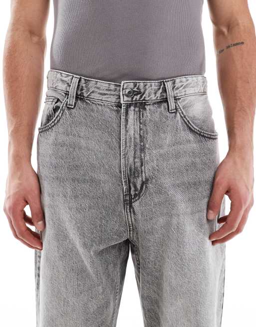 Bershka - Jean baggy - Gris, 5 de 5