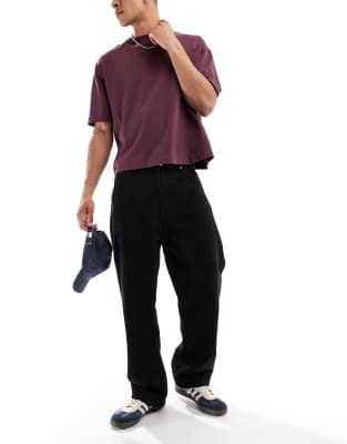 Bershka - Jean baggy - Noir