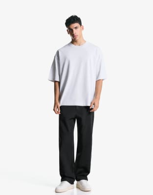 Bershka - Jean baggy - Noir