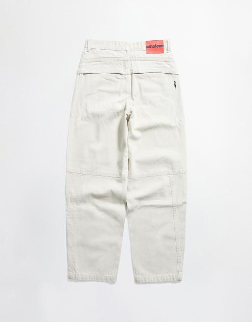 Bershka jean baggy out of core en écru, 7 de 7