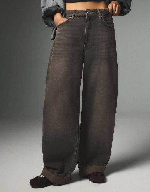 Bershka jean ballon avec boucle au dos noir, 4 de 6