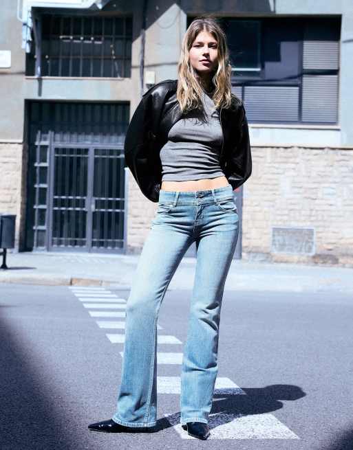Bershka jean bootcut bleu clair, 3 de 6