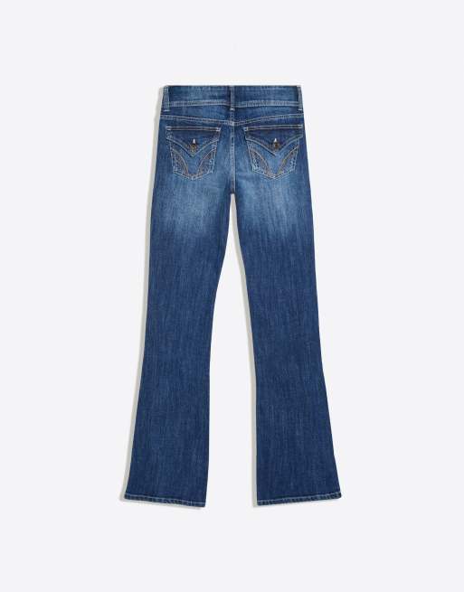 Bershka jean bootcut bleu denim, 6 de 6