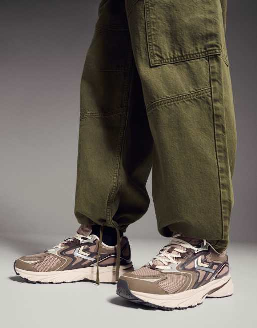 Bershka - Jean cargo style parachute - Kaki, 4 de 4