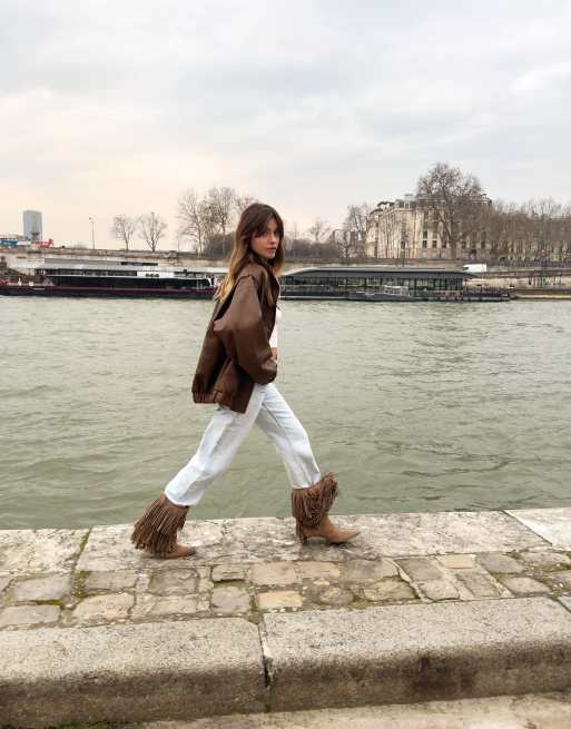 Bershka - Jean droit - Bleu clair, 2 de 4