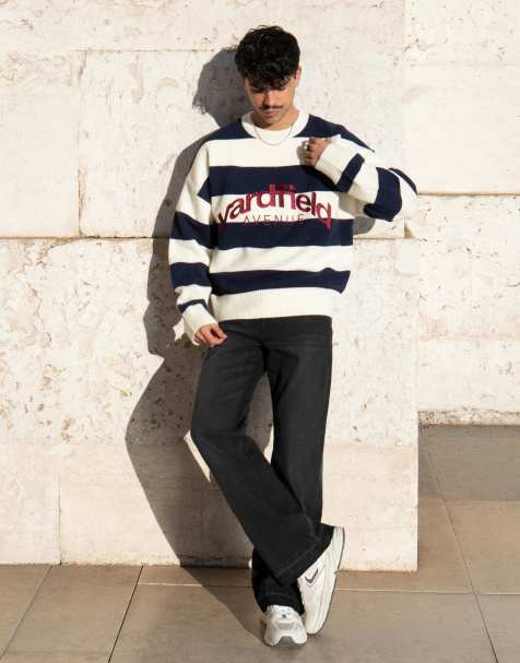 Bershka - Jean droit évasé - Noir - view 1