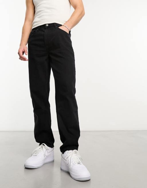 Bershka - Jean droit vintage - Noir, 3 de 4