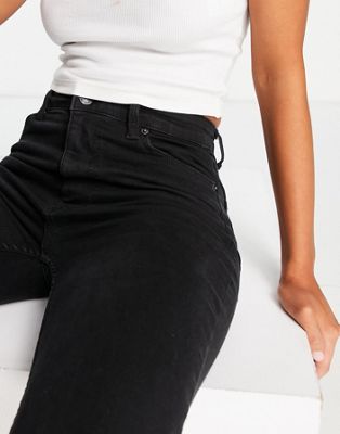 Jeans slim Bershka - Jean évasé - Noir