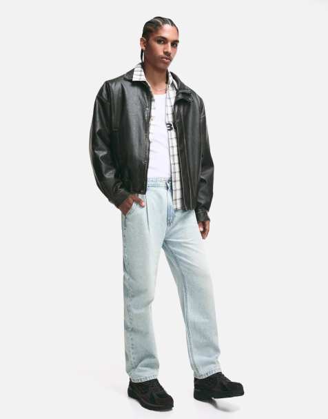 Bershka - Jean large - Bleu clair - view 1