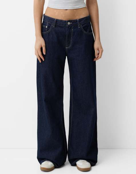 Bershka - Jean large - Bleu - view 1