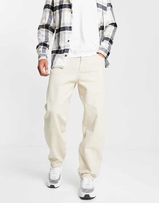 jean cargo beige bershka