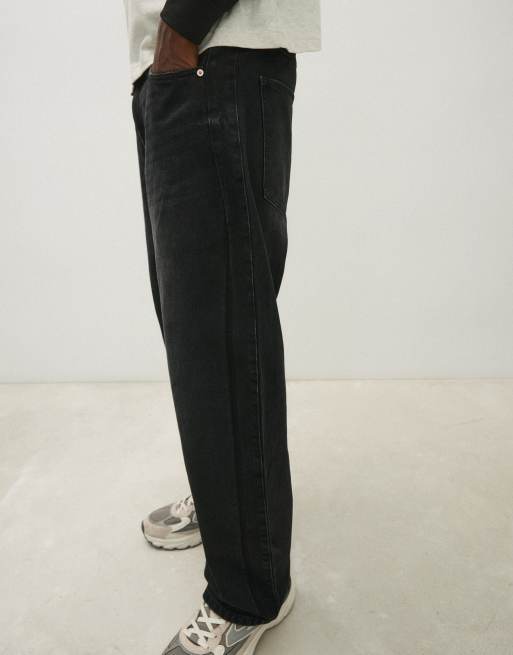 Bershka jean loose fit noir, 4 de 6