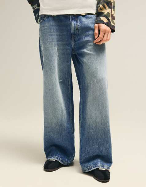 Bershka jean skater baggy bleu - view 1