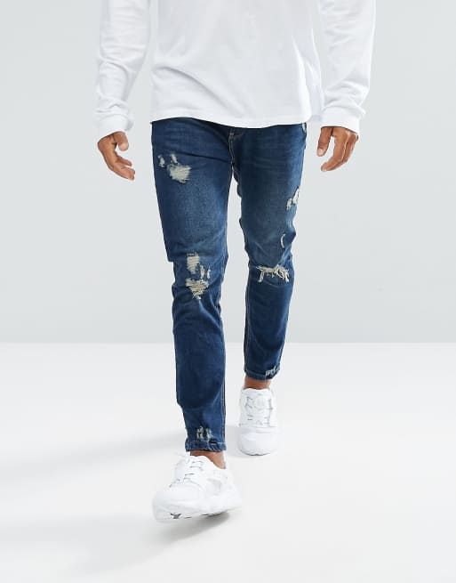 Veste En Jean Rocawear Pour Femme - Bleu Foncé Délavé - Taille M Juniors