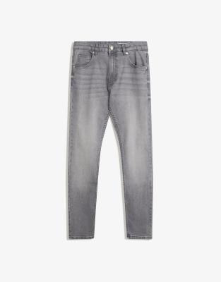 Bershka - Jean skinny - Gris