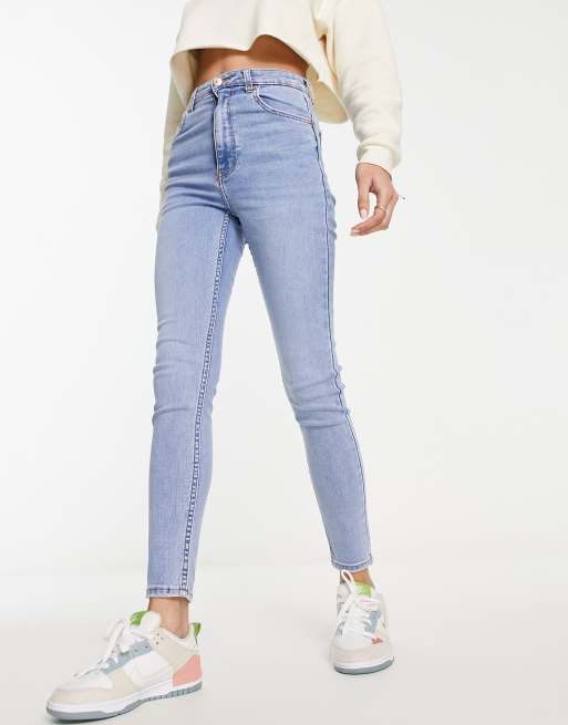 Jean skinny discount taille haute bershka