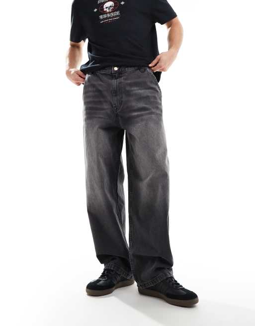 Bershka - Jean style skate - Noir