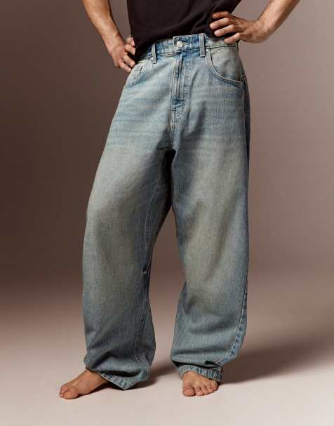Bershka jean twisted fit bleu - view 1