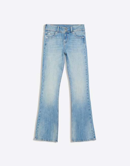 Bershka jeans bootcut in blu chiaro, 5 di 5