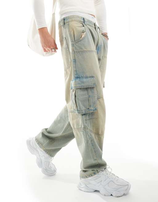 Men Bershka Jeans Bianchi Bershka Uomo Bershka Jeans Cargo