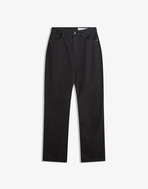 Bershka - Jeans dritti neri, 3 di 4