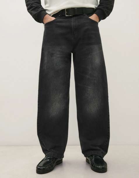 Bershka jeans i twisted fit i svart - view 1