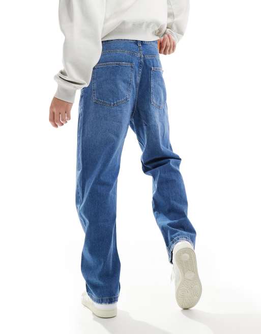 Bershka - Jeans larghi blu, 2 di 5