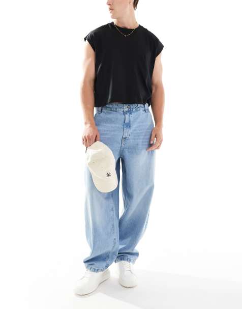 Bershka - Jeans met ballonpasvorm in vintage blauw - view 1