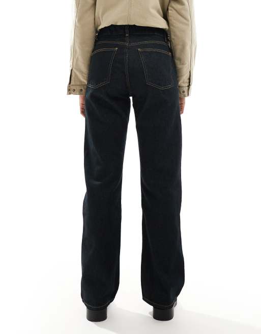Bershka - Jeans met rechte pasvorm in blauw, 3 van 5