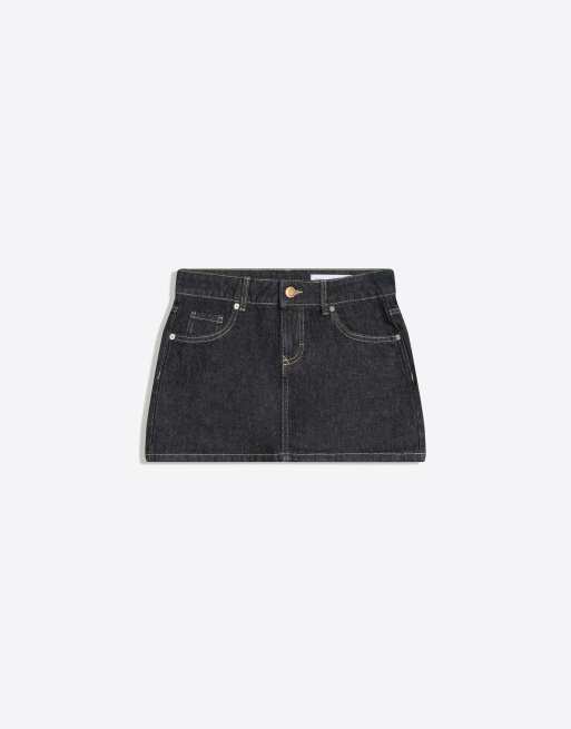 Bershka – Jeans-Minirock in Blau, 4 von 4