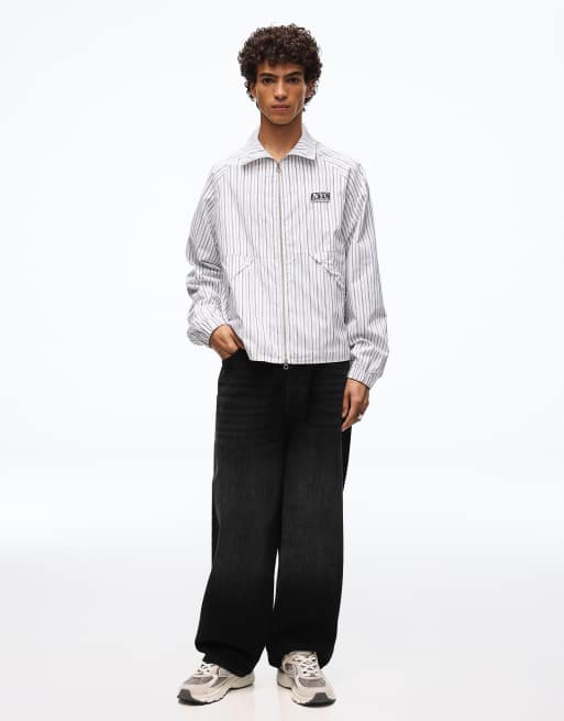 Bershka - Jeans neobarrel neri ricamati, 2 di 4
