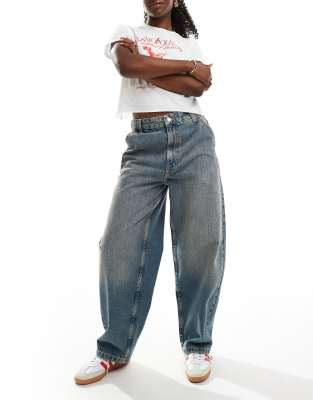 Levi's - Giacca Di Jeans Sartoriale Stile Trucker Lavaggio Medio Anni 90 Blu 136145863