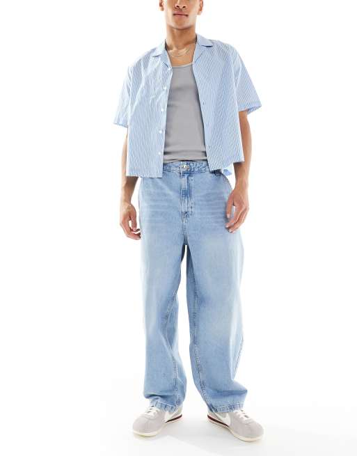 Bershka - Jeans skater blu autentico 