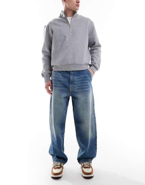Bershka - Jeans skater blu medio - view 1