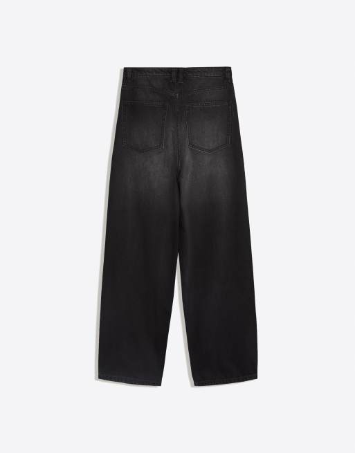 Bershka jeans super baggy scintillanti neri, 6 di 6