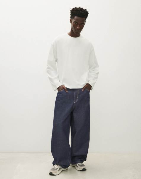 Bershka - Jeans super larghi blu - view 1