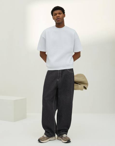 Bershka - Jeans super larghi grigi - view 1