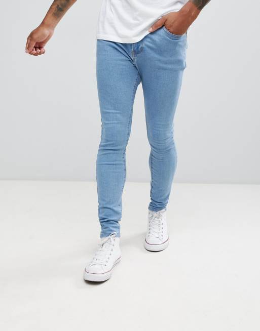 Bershka - Jeans super skinny azzurri
