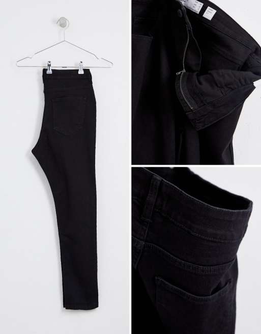 Bershka - Jeans super skinny neri, 4 di 4