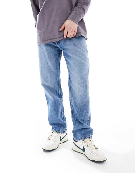 Bershka - Jeans vintage dritti blu medio - view 1