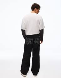 Bershka Jeans with studs in black
