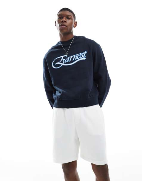 Bershka - Jersey short in wit - view 1