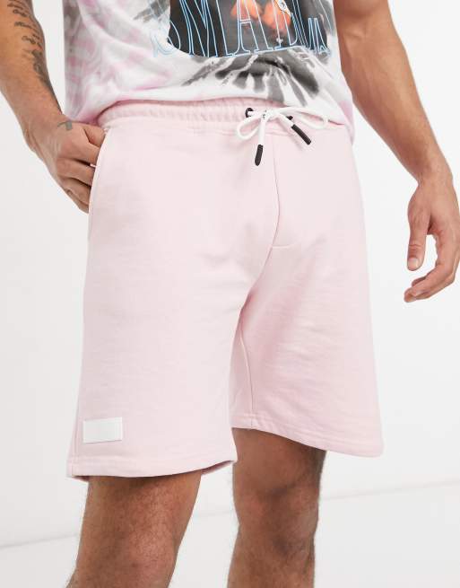 Bershka – Jersey-Shorts in Rosa