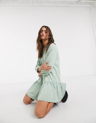 bershka green dress