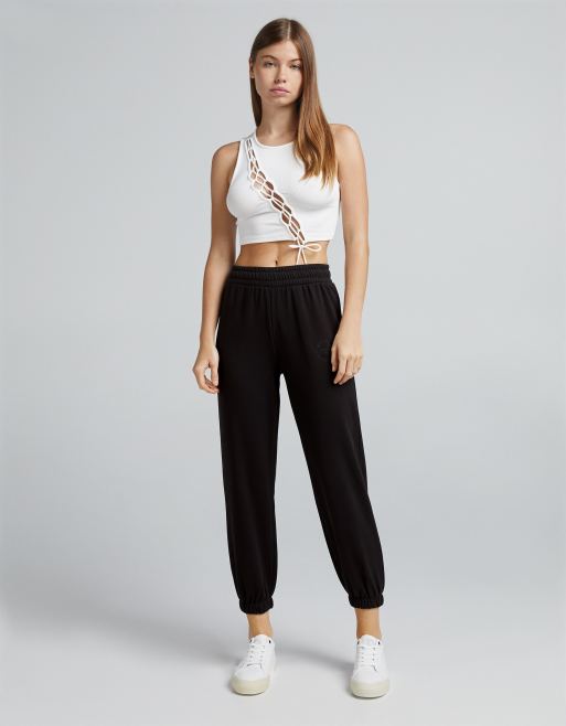 Bershka Jogger coupe slim Noir