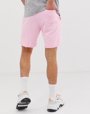 pink jogger shorts